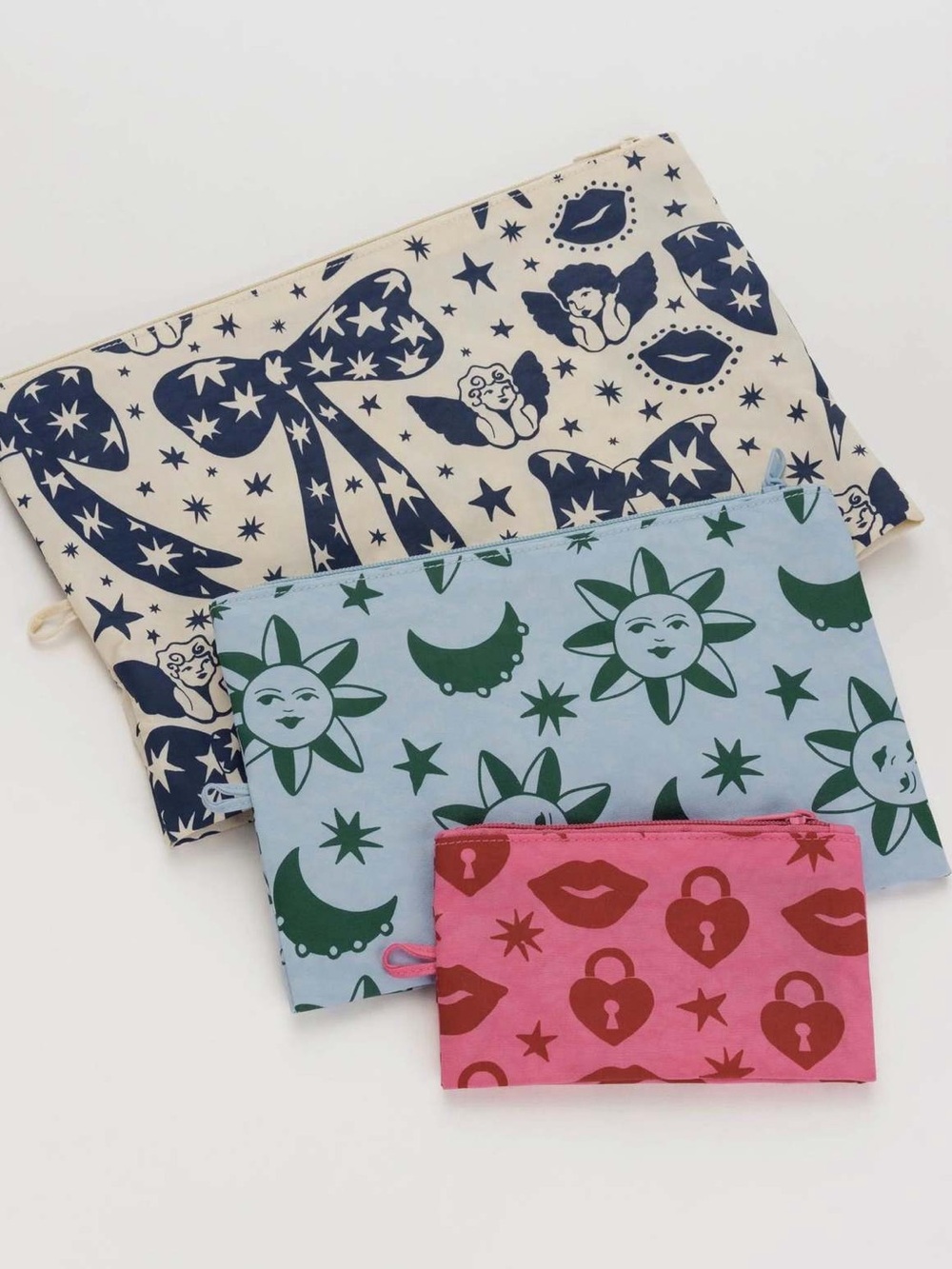 Baggu Flat Pouch Set Charms